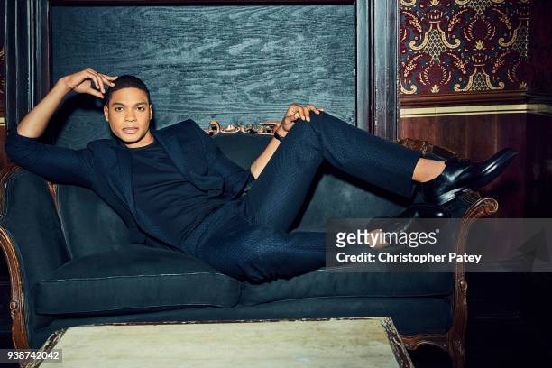 Actor Ray Fisher is photographed for The Hollywood Reporter on October 30, 2017 in Los Angeles, California.