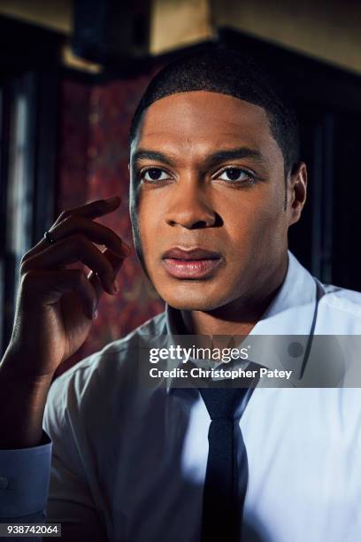 Actor Ray Fisher is photographed for The Hollywood Reporter on October 30, 2017 in Los Angeles, California.