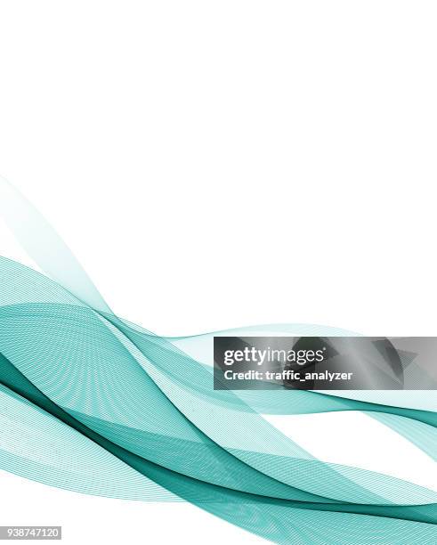 abstract teal lines - teal stock illustrations