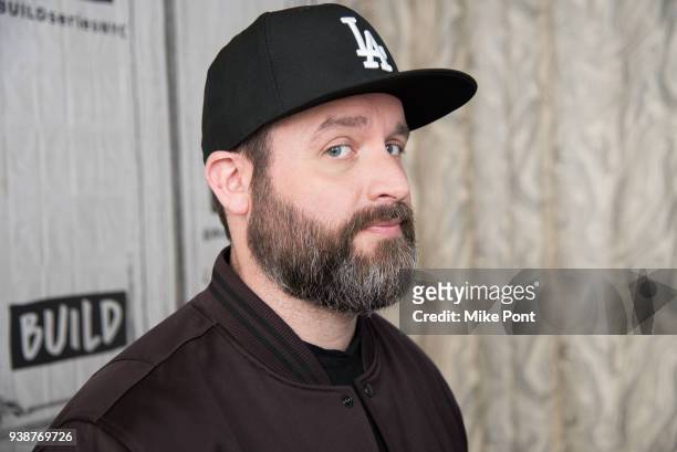 Tom Segura visits Build Series to discuss his second Netflix comedy special, 'Tom Segura: Disgraceful' at Build Studio on March 27, 2018 in New York...