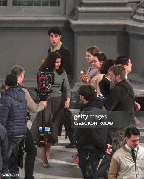 Set TV series a genial friend , based on a novel by Elena Ferrante, scenes shot in Plebiscito square. Italian and American production with HBO, Wild...