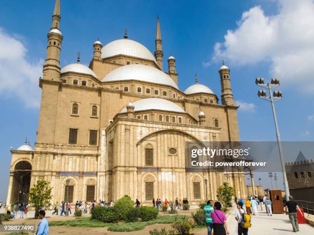 the great mosque of muhammad ali pasha in cairo, egypt - mohammad ali mosque stock pictures, royalty-free photos & images