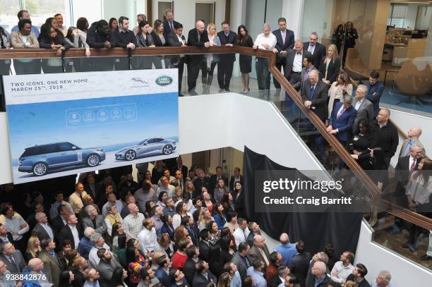 30 Jaguar Land Rover Opens New North American Headquarters Stock Photos ...