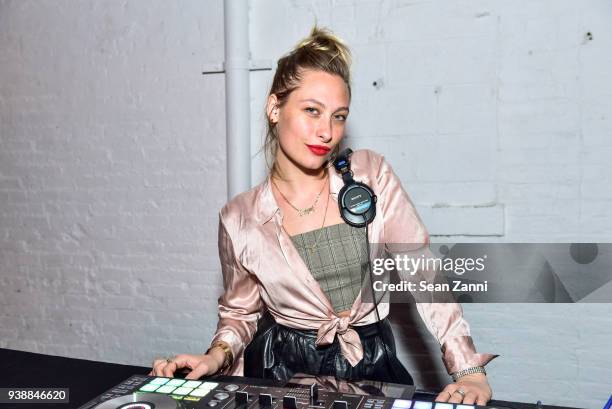 Samantha Urbani attends GUM Studios 3 Year Anniversary at Gum Studios on March 24, 2018 in the Brooklyn borough of New York City. DJ Samantha Urbani