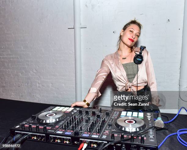 Samantha Urbani attends GUM Studios 3 Year Anniversary at Gum Studios on March 24, 2018 in the Brooklyn borough of New York City. DJ Samantha Urbani