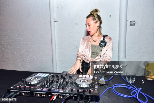 Samantha Urbani attends GUM Studios 3 Year Anniversary at Gum Studios on March 24, 2018 in the Brooklyn borough of New York City. DJ Samantha Urbani