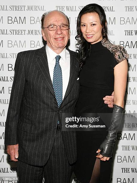 Chairman and CEO of News Corporation Rupert Murdoch and wife Wendi Murdoch attend the BAM Belle Reve Gala at the Brooklyn Academy of Music on...