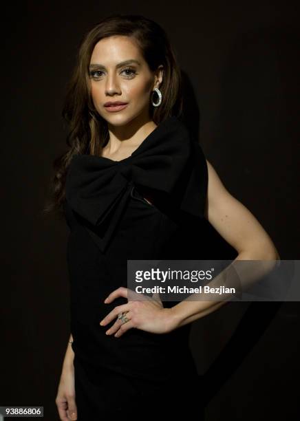 Actress Brittany Murphy poses for portraits at Tt Collection Pop-Up Party on December 3, 2009 in Los Angeles, California.