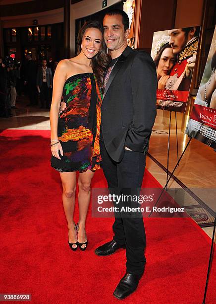 Actress Jana Kramer and actor Jonathan Schaech arrive at the U.S. Premiere of Apparition's "The Young Victoria" held at the Pacific Grove Theaters on...