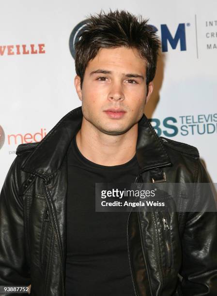 Actor Cody Longo arrives at the Junior Hollywood Radio & Television Society's 7th annual 'Young Hollywood' holiday party held at My House on December...