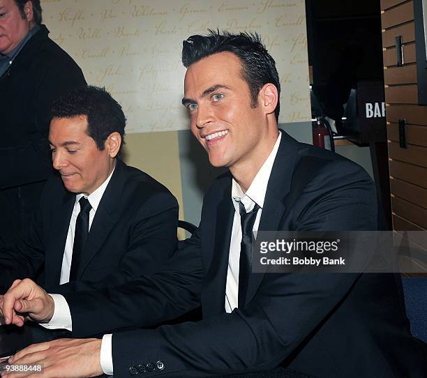 Michael Feinstein and Cheyenne Jackson promote "The Power of Two" at Barnes & Noble, Lincoln Triangle on December 3, 2009 in New York City.