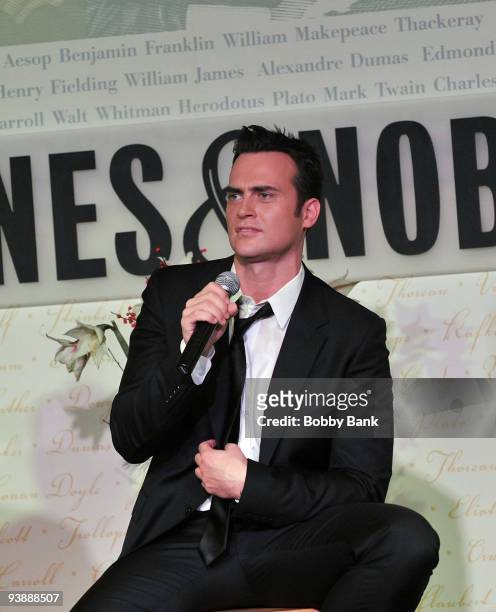 Cheyenne Jackson promotes "The Power of Two" at Barnes & Noble, Lincoln Triangle on December 3, 2009 in New York City.