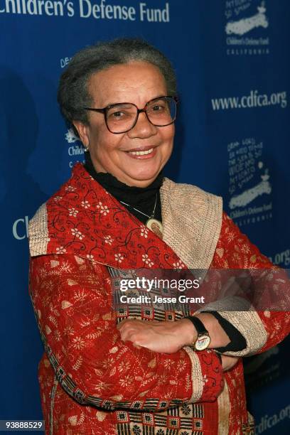 Arian Wright Edelman arrives at the Children's Defense Fund 19th Annual Beat the Odds Awards at the Beverly Hills Hotel on December 3, 2009 in...