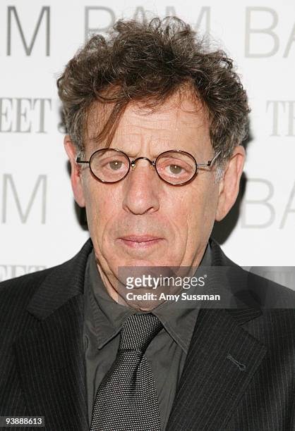 Composer Philip Glass attends the BAM Belle Reve Gala at the Brooklyn Academy of Music on December 3, 2009 in New York City.