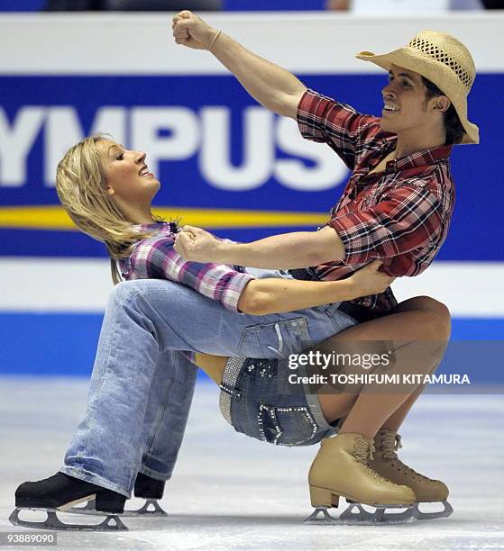 Sinead Kerr and John Kerr of Great Britain perform their original folk / country dance during the Ice Dance competition in the ISU Grand Prix Final...