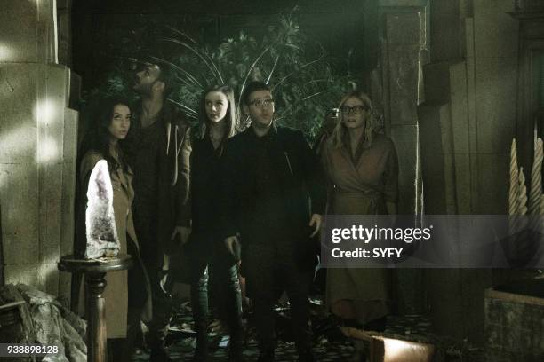 Twenty-Three" Episode 311 -- Pictured: Stella Maeve as Julia Wicker, Arjun Gupta as Penny Adiyodi, Brittany Curran as Fen, Trevor Einhorn as Josh...