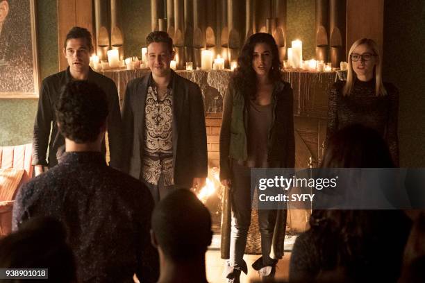 All That Josh" Episode 309 -- Pictured: Jason Ralph as Quentin Coldwater, Trevor Einhorn as Josh Hoberman, Jade Tailor as Kady Orloff-Diaz, Olivia...