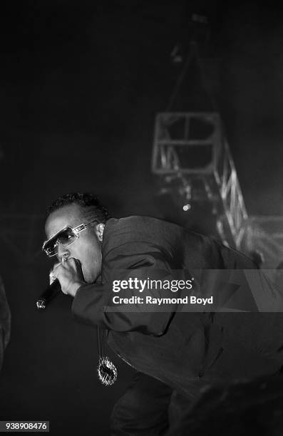 Rapper MC Hammer performs at the Kemper Arena in Kansas City, Missouri in April 1989.