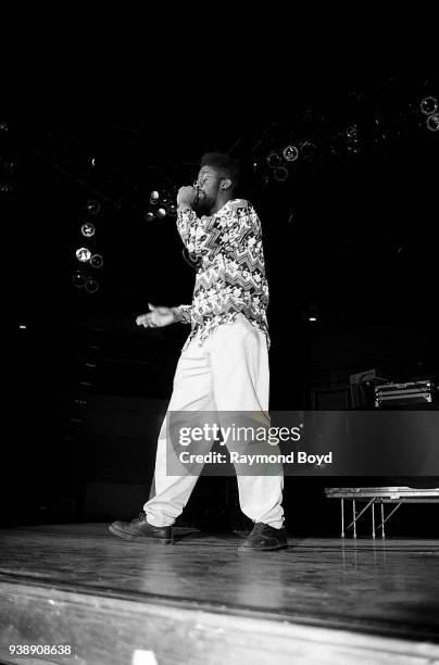 Rapper Posdnuos from De La Soul performs at the U.I.C. Pavilion in Chicago, Illinois in May 1989.