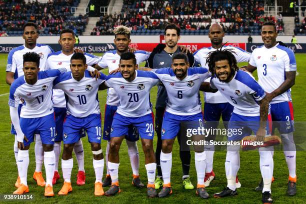 Back: Michael Murillo of Panama, Gabriel Torres of Panama, Avila Ricardo of Panama, Jaime Penedo of Panama, Adolfo Machado of Panama, Harold Cummings...