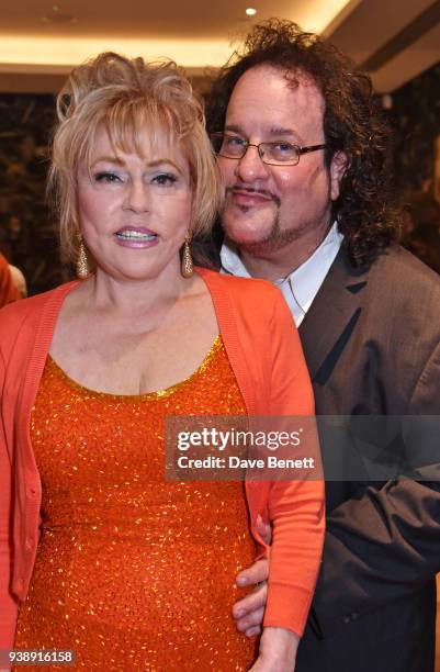 Rita McKenzie and Scott Stander attend the press night after party for "Ruthless! The Musical" at The Ham Yard Hotel on March 27, 2018 in London,...