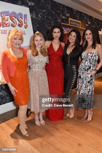 Rita McKenzie, Tori Murray, cast member Kim Maresca, Tracy Jai Edwards and Jennifer Diamond attend the press night after party for "Ruthless! The...