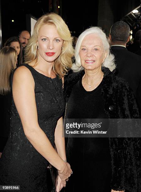 Alison Eastwood and her mother Maggie Johnson arrive at the premiere of Warner Bros. Pictures' and Spyglass Entertainment's "Invictus" at the Academy...