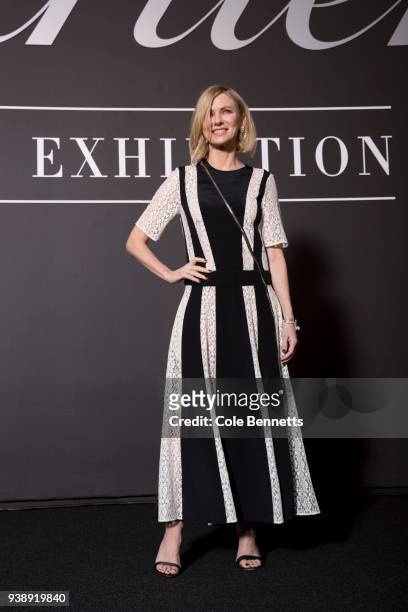 Naomi Watts poses for a photograph at the Cartier: The Exhibition Media Preview at the National Gallery of Australia on March 28, 2018 in Canberra,...
