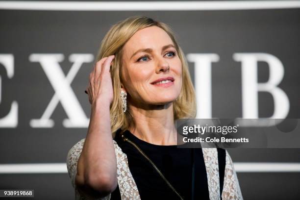 Actress Naomi Watts speaks at the Cartier: The Exhibition Media Preview at the National Gallery of Australia on March 28, 2018 in Canberra, Australia.