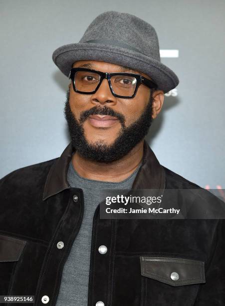 Director Tyler Perry attends the "Acrimony" New York Premiere on March 27, 2018 in New York City.