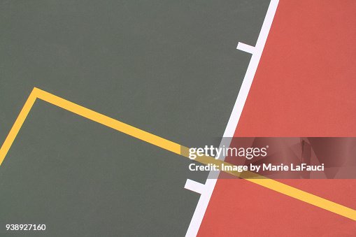 Close up of basketball court lines Close up of basketball court lines