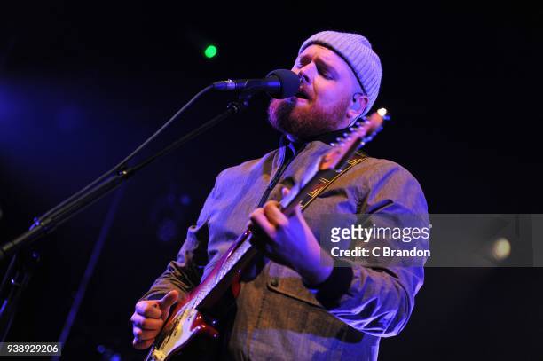 Tom Walker performs on stage at Koko on March 27, 2018 in London, United Kingdom.