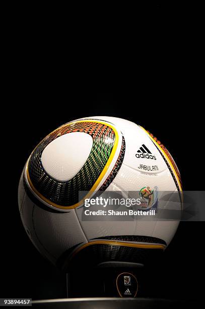 The official match ball for the FIFA World Cup 2010 is presented on December 4, 2009 in Cape Town, South Africa.