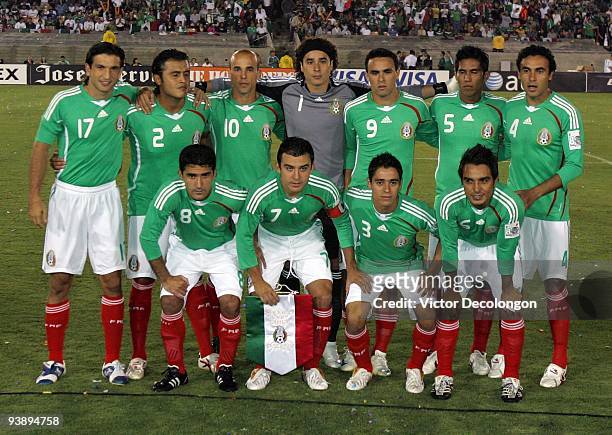 Francisco Fonseca, Diego Martinez, Carlos Ochoa, goalkeeper Guillermo Ochoa, Enrique Esqueda, Juan Carlos Valenzuela, Leobardo Lopez, Antonio...