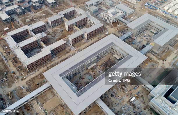 The first landmark in Xiongan New Area will be completed on 27 March 2018 in Xiongan, Hebei, China.