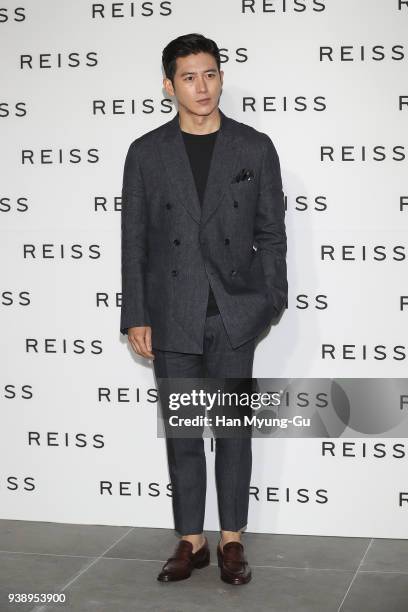 South Korean actor Ko Soo attends the photocall for 'REISS' Korea launch on March 27, 2018 in Seoul, South Korea.