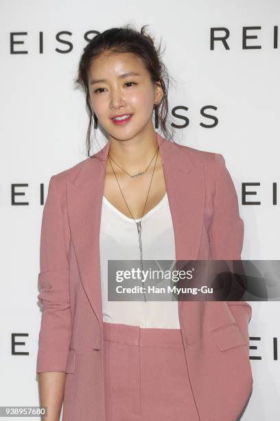 South Korean actress Lee Si-Young attends the photocall for 'REISS' Korea launch on March 27, 2018 in Seoul, South Korea.