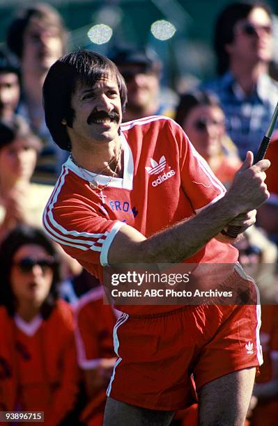 Walt Disney Television via Getty Images SPECIAL - "Battle of the Network Stars" - 2/28/77, Sonny Bono on the Walt Disney Television via Getty Images...