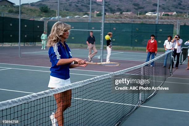 Walt Disney Television via Getty Images SPECIAL - "Battle of the Network Stars" - 11/13/76, Farrah Fawcett on the Walt Disney Television via Getty...