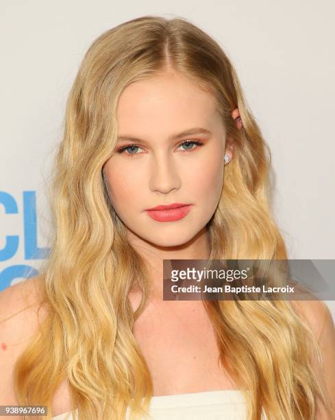 Danika Yarosh attends the world premiere of 'The Miracle Season' on March 27, 2018 in West Hollywood, California.