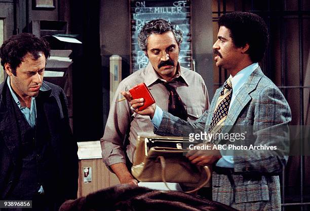 The Layoff" - Season Two - 9/25/75, Det. Harris arrested stockbroker Mr. Shine for petty theft, and a labor layoff forced Barney to man the squad...