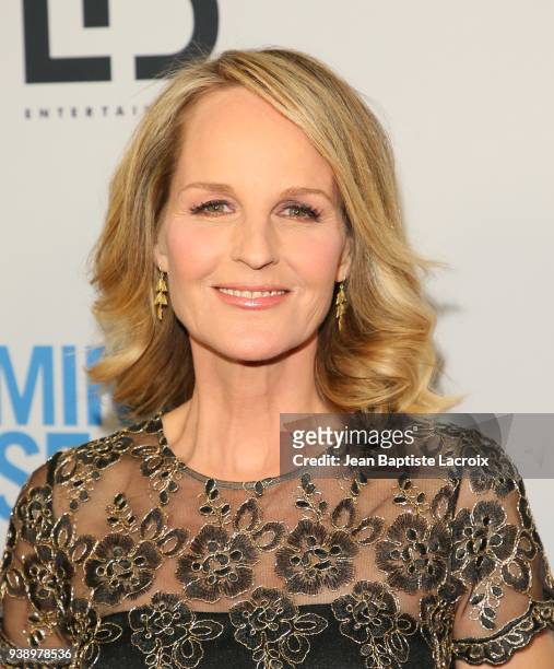 Helen Hunt attends the world premiere of 'The Miracle Season' on March 27, 2018 in West Hollywood, California.