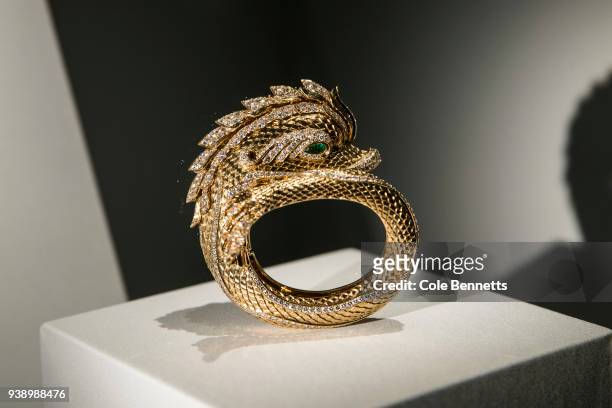 The Dolphin Bangle on show at the Cartier: The Exhibition Media Preview at the National Gallery of Australia on March 28, 2018 in Canberra, Australia.