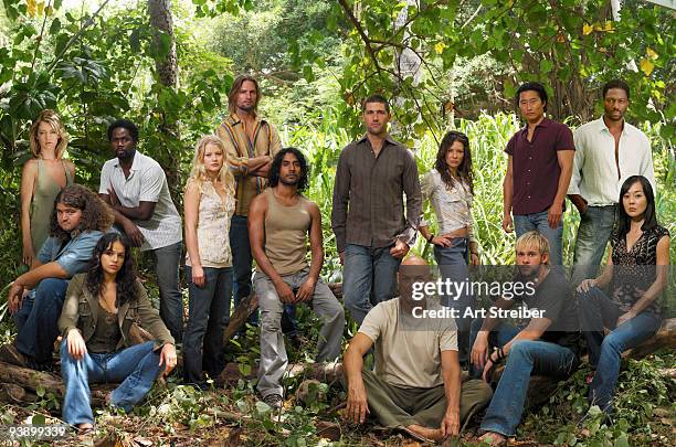 Lost" stars Cynthia Watros as Libby, Jorge Garcia as Hurley, Michelle Rodriguez as Ana Lucia, Harold Perrineau as Michael, Emilie de Ravin as Claire,...