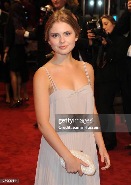 Rose McIver arrives at the Charity Royal Film Performance 2009 of 'The Lovely Bones' at the Odeon Leicester Square on November 24, 2009 in London,...