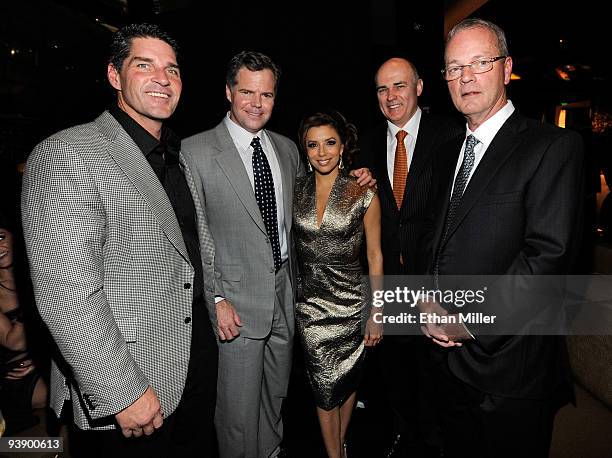 President and Chief Executive Officer of the Aria Resort & Casino Bill McBeath, MGM Mirage Chairman and CEO Jim Murren, actress Eva Longoria Parker,...