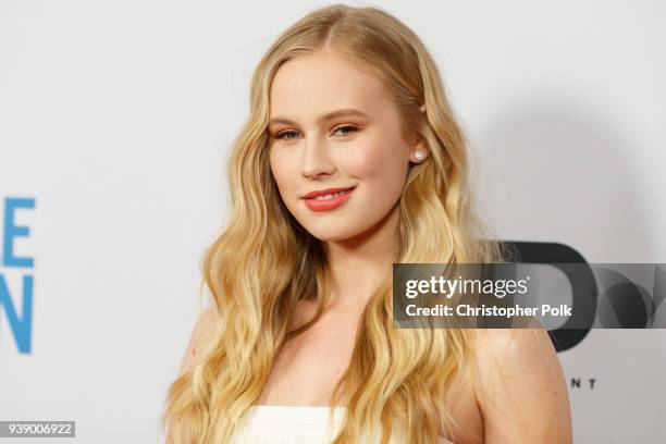 Danika Yarosh attends the Premiere Of Mirror And LD Entertainment's 'The Miracle Season' at The London West Hollywood on March 27, 2018 in West...