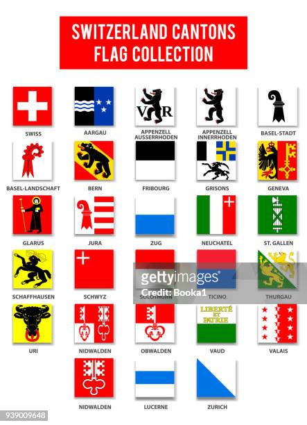 瑞士小行政區旗子彙集-完成 - kanton wallis 幅插畫檔、美工圖案、卡通及圖標