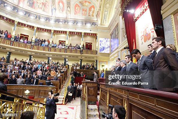 Guests attend a reading of the Spanish Constitution to celebrate it's 31st anniversary on December 4, 2009 in Madrid, Spain.