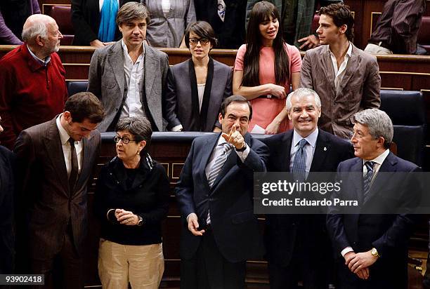 Guests attend a reading of the Spanish Constitution to celebrate it's 31st anniversary on December 4, 2009 in Madrid, Spain.